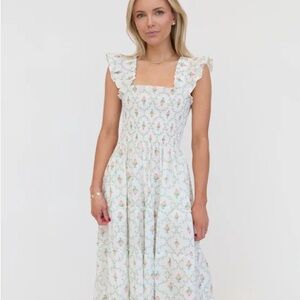 Hill House Ellie Nap Dress - pastel trellis - size Small